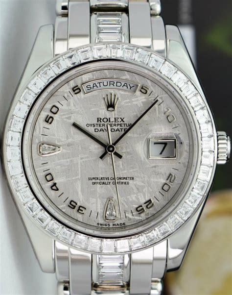 Rolex platinum masterpiece with diamonds